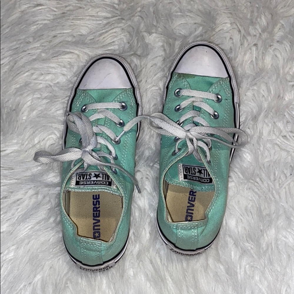 Mint green converses